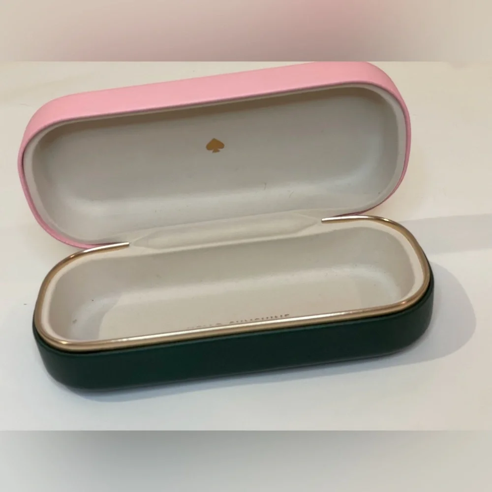 Kate Spade‎ Women’s Green and Pink Sunglasses Eyeglasses Case